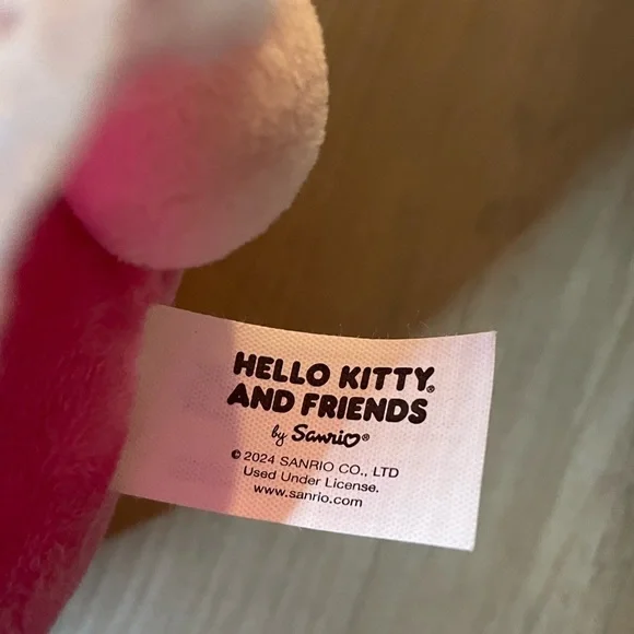 Sanrio Hello Kitty And Friends My Melody Pink Monochrome Plush stuffed animal - Picture 6 of 6